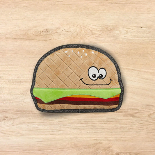 Joyhound Durable Squeaky Hamburger Dog Toys for Aggressive Chewers Tough Aggressive Dog Chew Toys Chewer Dog Toy for Puppy Medium and Large Dogs