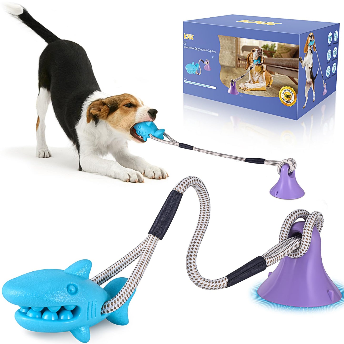 Suction Cup Tug Toy for Aggressive Chewers