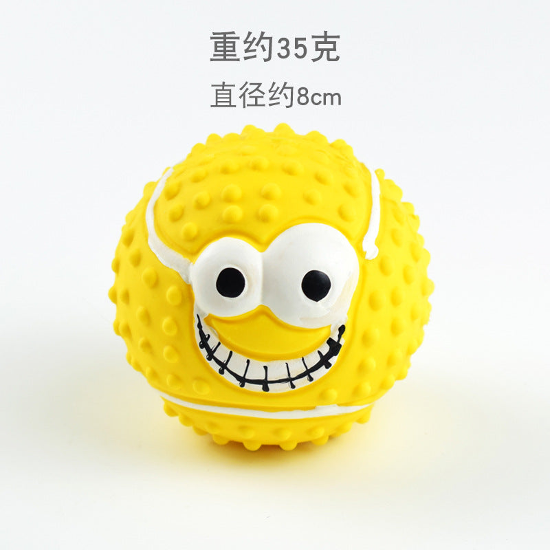 Squeaky Latex Sports Ball Chew Toy — Football, Rugby & More