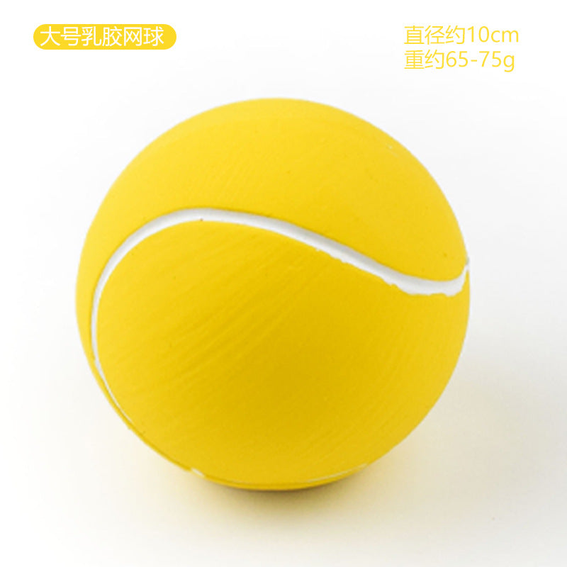 Squeaky Latex Sports Ball Chew Toy — Football, Rugby & More
