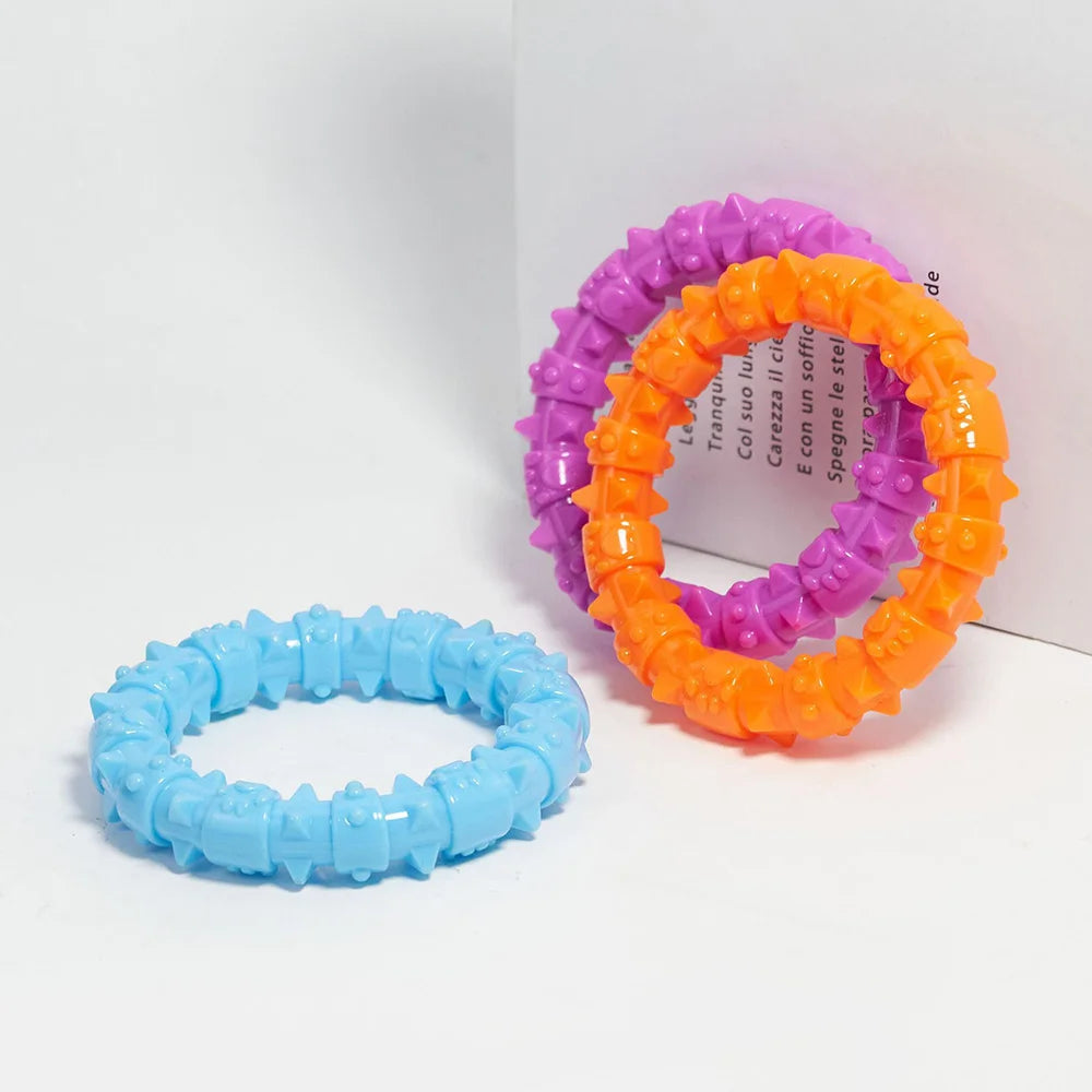 Pack of Small Thorn Ring Dog Toothbrushes