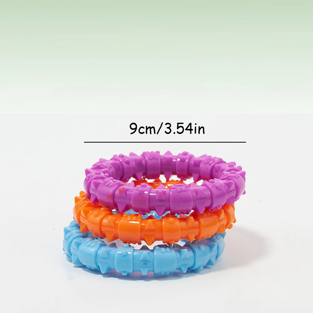 Pack of Small Thorn Ring Dog Toothbrushes