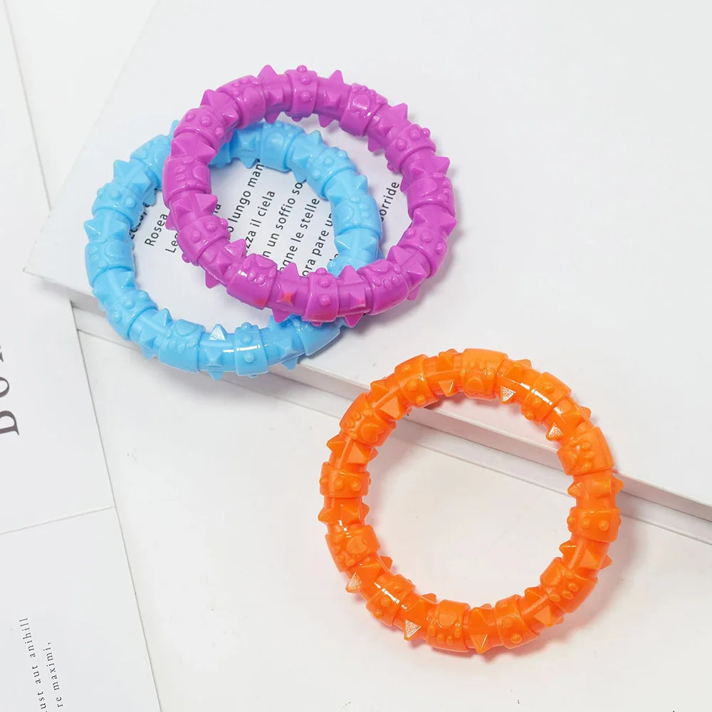 Pack of Small Thorn Ring Dog Toothbrushes