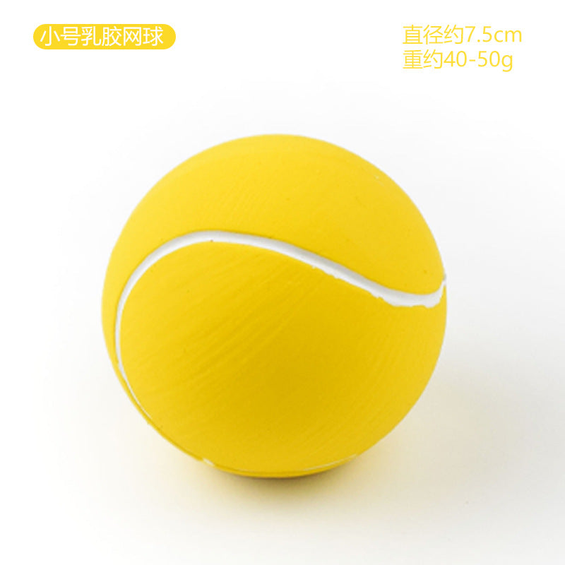 Squeaky Latex Sports Ball Chew Toy — Football, Rugby & More